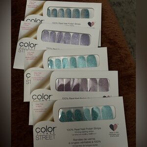 6 Color Street Sparkling Nail strips